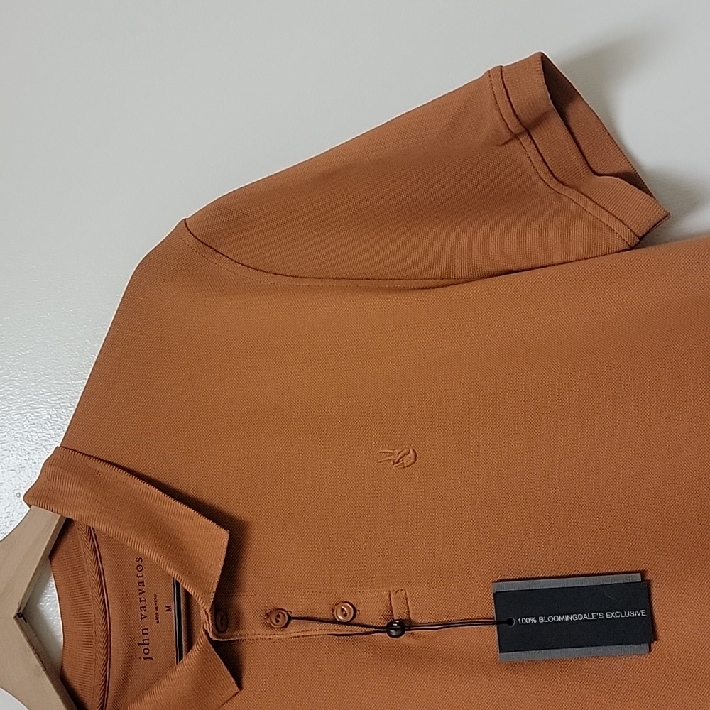 John Varvatos | Peace Sign Pique Polo - Picture 3 of 14
